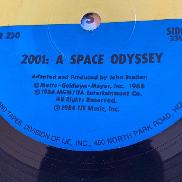 Vintage 2001 A SPACE ODYSSEY - CHILDREN’S KID STUFF BOOK / RECORD # DBR-250 1984 - Picture 5 of 9